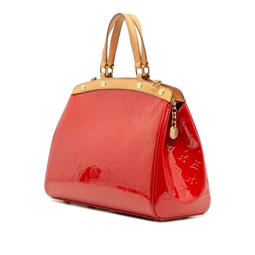 Louis Vuitton Monogram Vernis Brea MM Red Leather Good condition - Back View