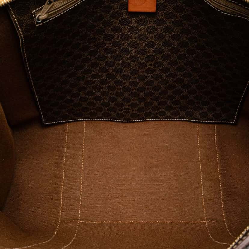 Celine Macadam Coated Canvas Tote Brown Canvas Good condition - Model View
