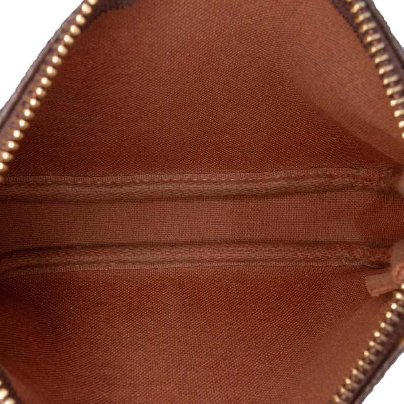 Louis Vuitton Monogram Mini Pochette Accessoires Brown Canvas Good condition - Model View