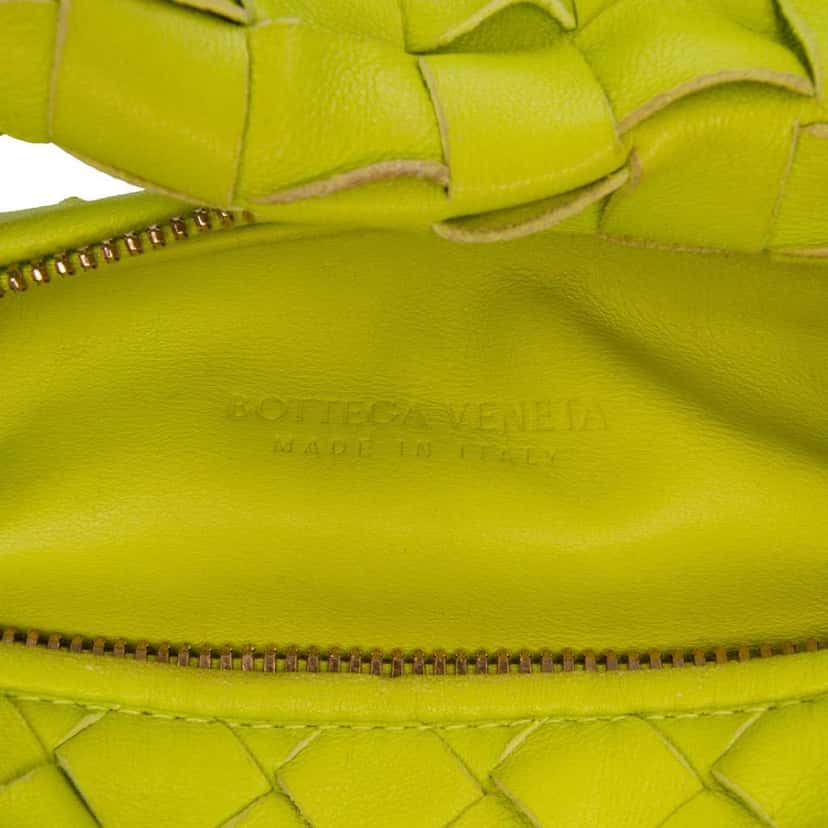 Bottega Veneta Mini Nappa Intrecciato Jodie Green Leather Good condition - Box View
