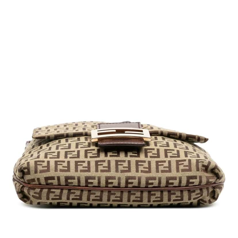 Fendi Zucchino Canvas Crossbody Brown Canvas Good condition - Inside View