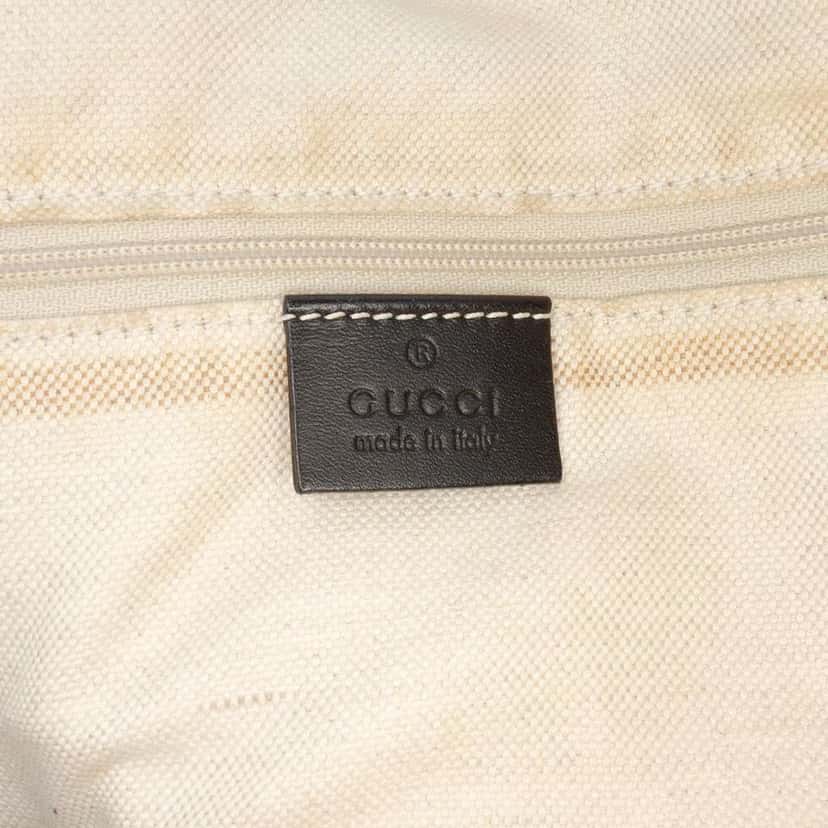 Gucci Diamante Canvas Sukey Satchel Brown Canvas Good condition - Box View