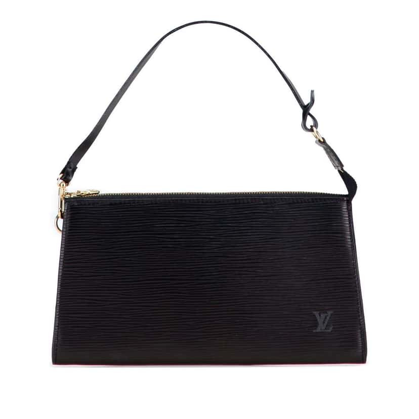 Louis Vuitton Epi Pochette Accessoires Black Leather Good condition - Front View