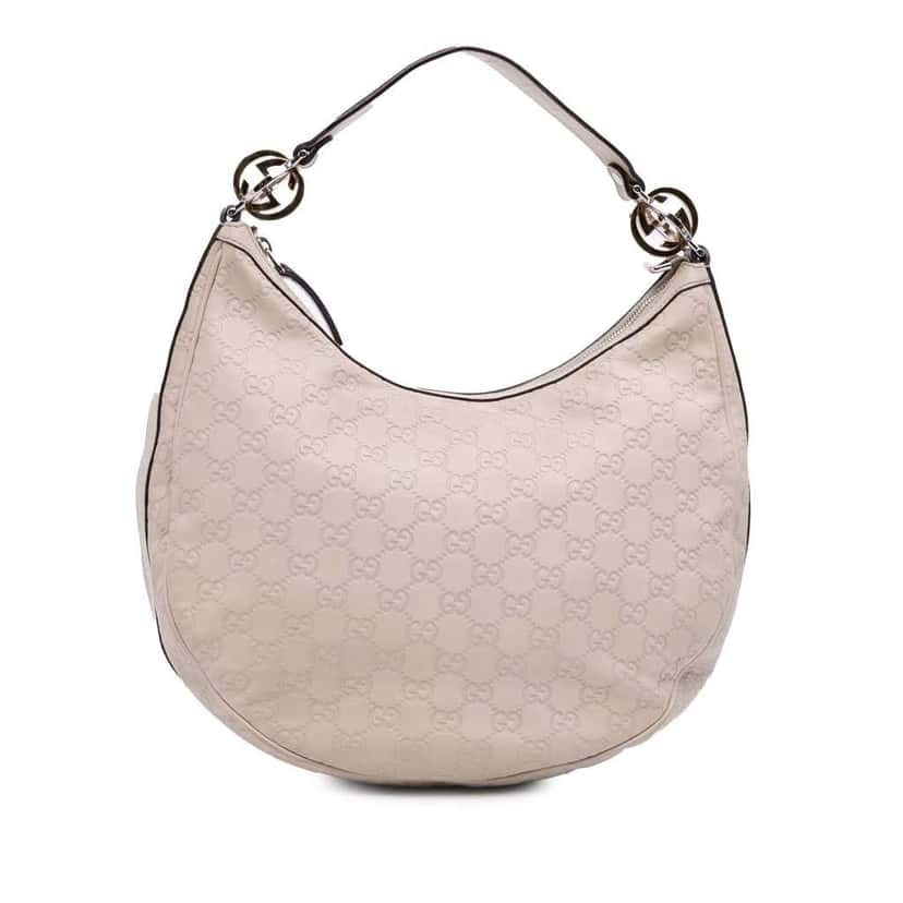 Gucci Medium Guccissima Twins Hobo Brown Leather Good condition - Front View