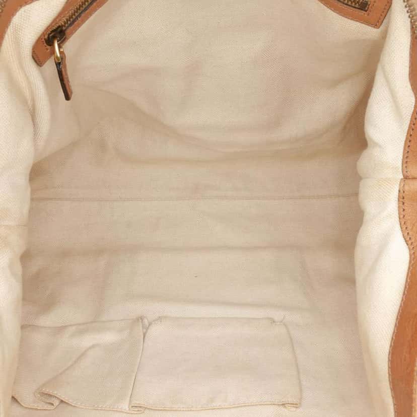 Gucci Medium GG Canvas Rania Top Handle Bag Brown Canvas Fair condition - Model View