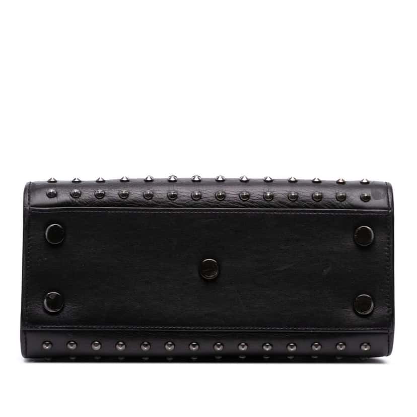 Saint Laurent Nano Studded Leather Sac de Jour Satchel Black Leather Good condition - Inside View