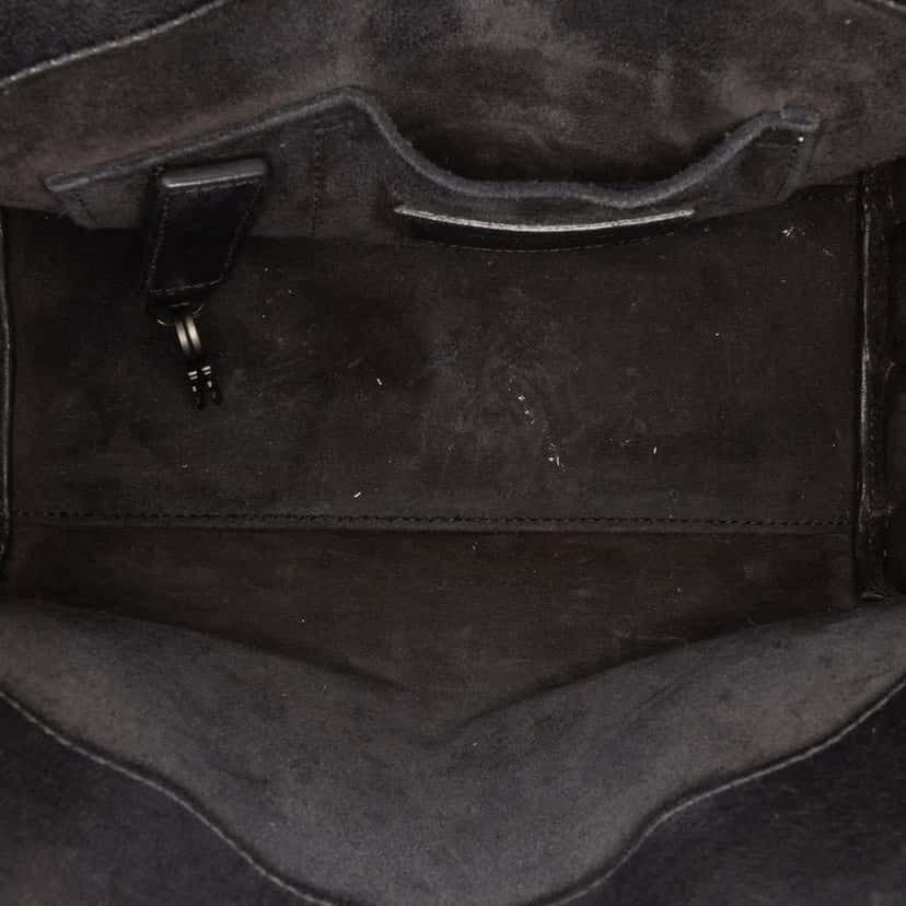 Saint Laurent Nano Studded Leather Sac de Jour Satchel Black Leather Good condition - Model View