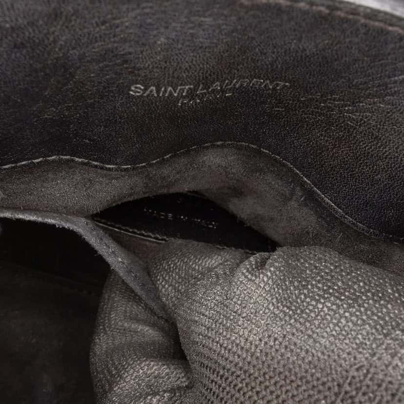 Saint Laurent Nano Studded Leather Sac de Jour Satchel Black Leather Good condition - Box View