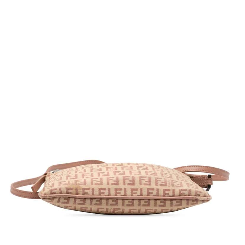 Fendi Zucchino Canvas Crossbody Brown Canvas Good condition - Inside View