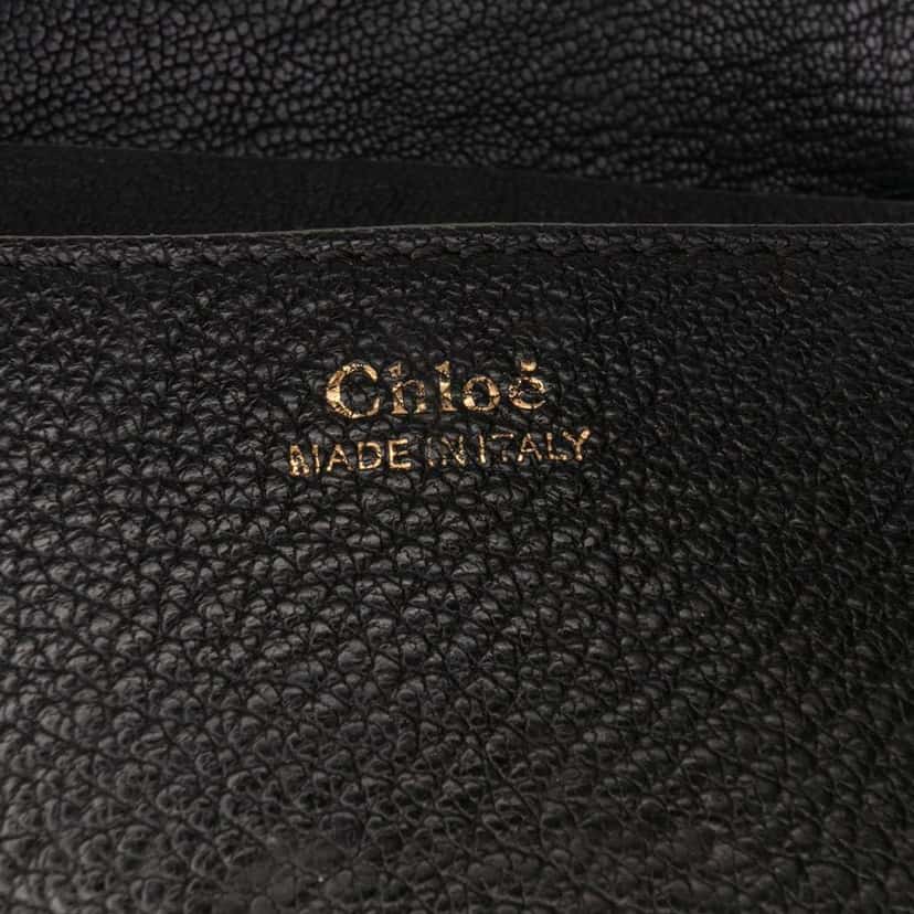 Chloé Mini Leather Drew Crossbody Black Leather Good condition - Box View
