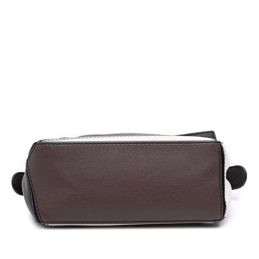 Loewe Mini Tricolor Calfskin Puzzle Satchel Black Leather Good condition - Inside View