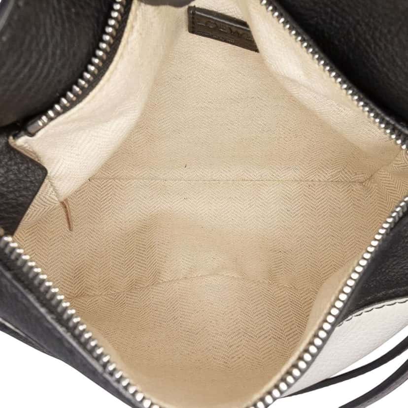 Loewe Mini Tricolor Calfskin Puzzle Satchel Black Leather Good condition - Model View