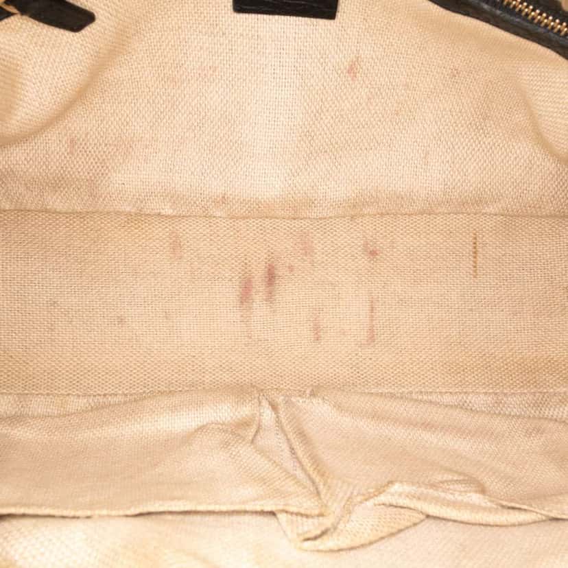 Gucci Leather Soho Chain Zip Shoulder Bag Black Leather Good condition - Model View