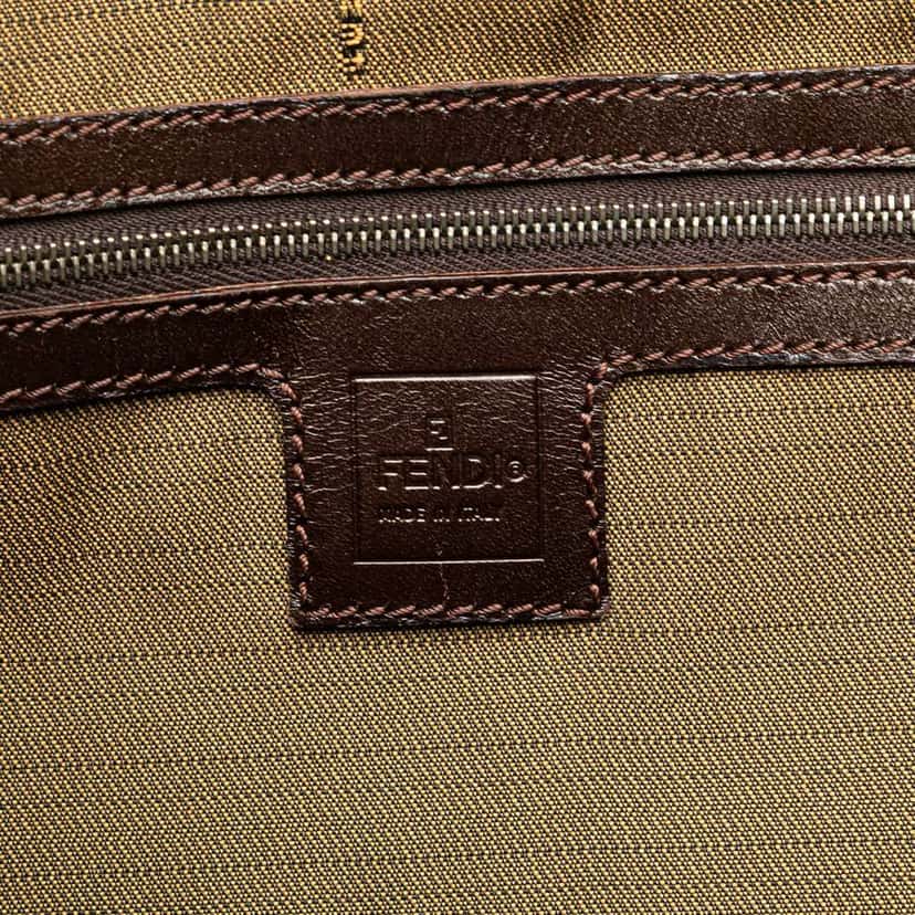 Fendi Large Zucca Canvas Twins Tote Brown Canvas Good condition - Box View