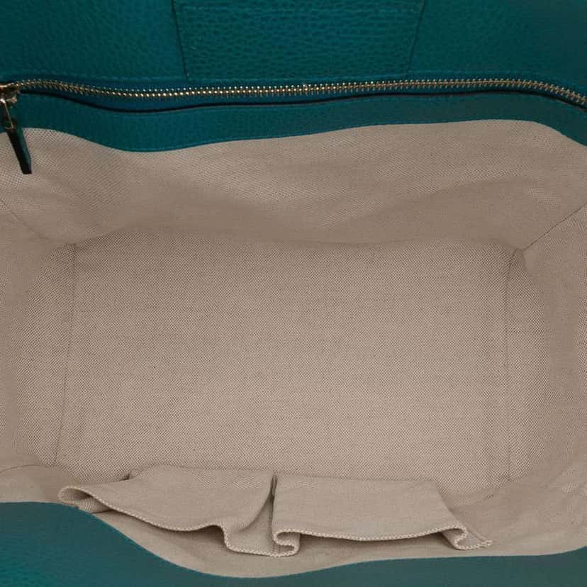 Gucci Medium Leather Swing Tote Blue Leather Good condition - Model View