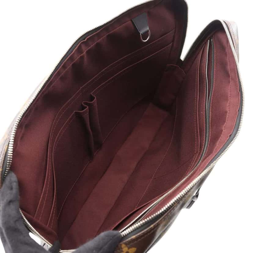 Louis Vuitton Monogram Macassar Porte-Documents Voyage GM Brown Canvas Good condition - Inside View