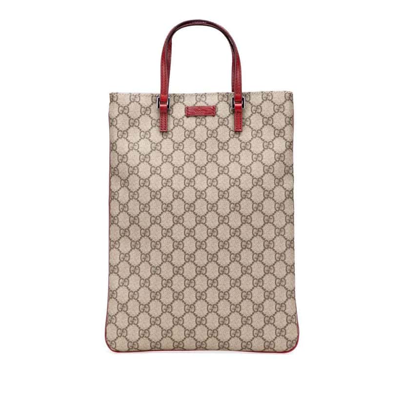 Gucci GG Supreme Tote Brown Canvas Good condition - Front View