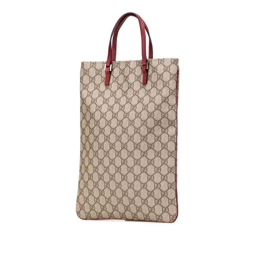 Gucci GG Supreme Tote Brown Canvas Good condition - Back View