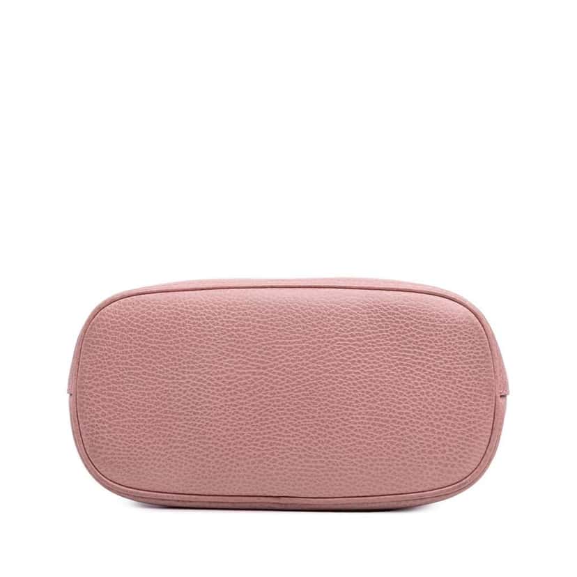 Gucci Mini Leather GG Charm Dome Satchel Pink Leather Good condition - Inside View