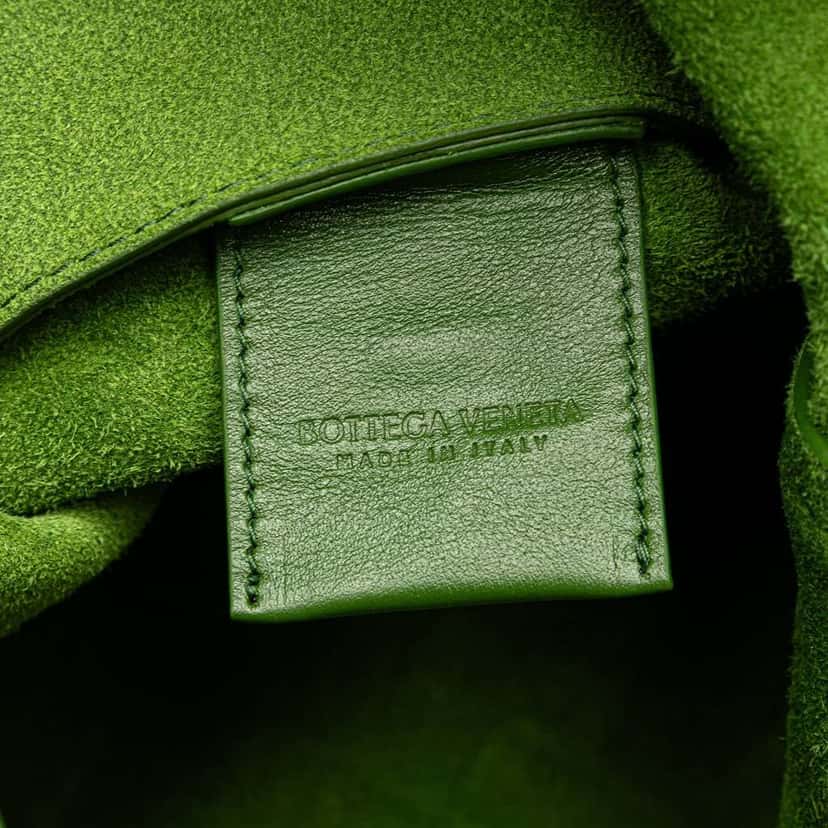 Bottega Veneta Nappa Intrecciato Tote Green Leather Very good condition - Box View