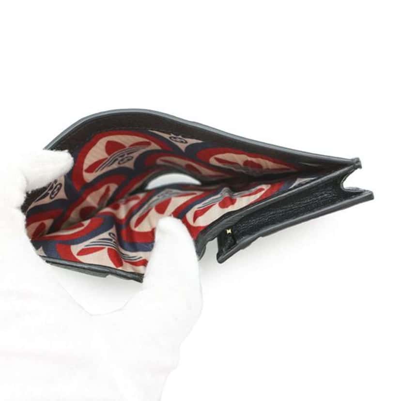 Gucci Adidas Leather Horsebit Wallet on Strap Black Leather Good condition - Model View