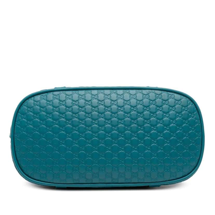 Gucci Mini Microguccissima Dome Satchel Blue Leather Good condition - Inside View