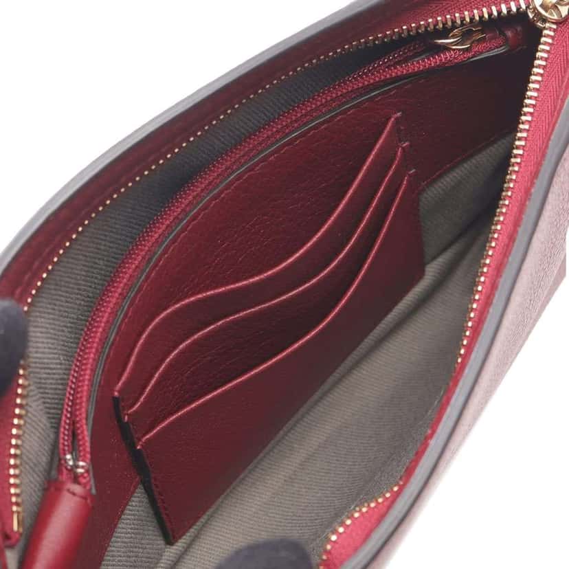 Cartier Leather C De Cartier Clutch Red Leather Good condition - Inside View