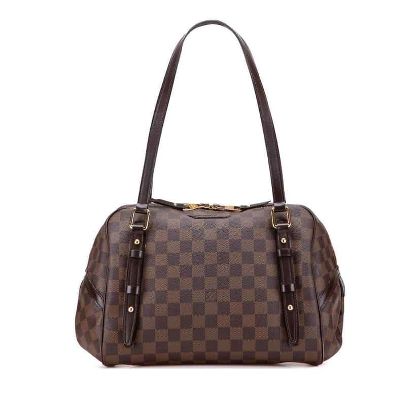 Louis Vuitton Damier Ebene Rivington GM Brown Canvas Good condition - Front View