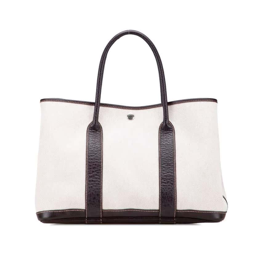 Hermès Toile and Negonda Garden Party 36 Brown Canvas Good condition - Front View