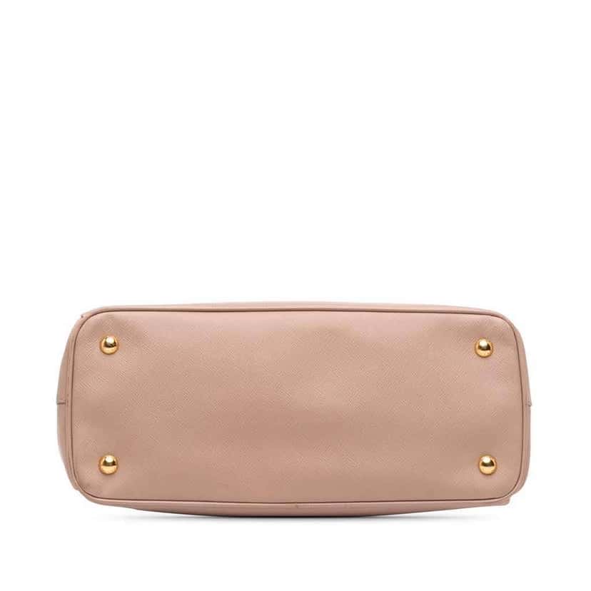 Prada Medium Saffiano Lux Galleria Satchel Brown Leather Good condition - Inside View
