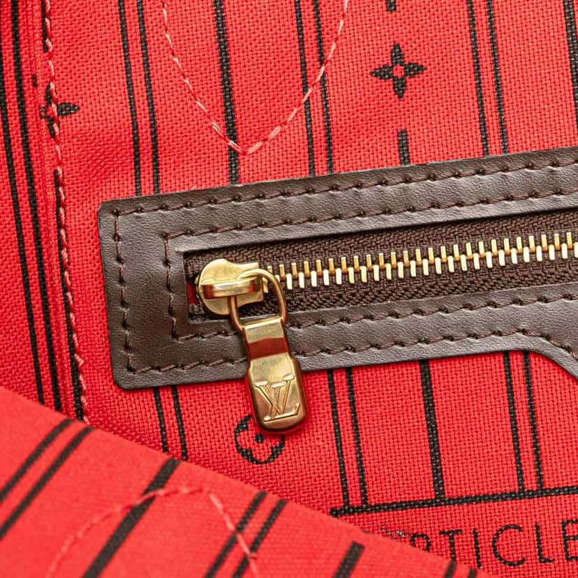Louis Vuitton Damier Ebene Neverfull PM Brown Canvas Good condition - Box View