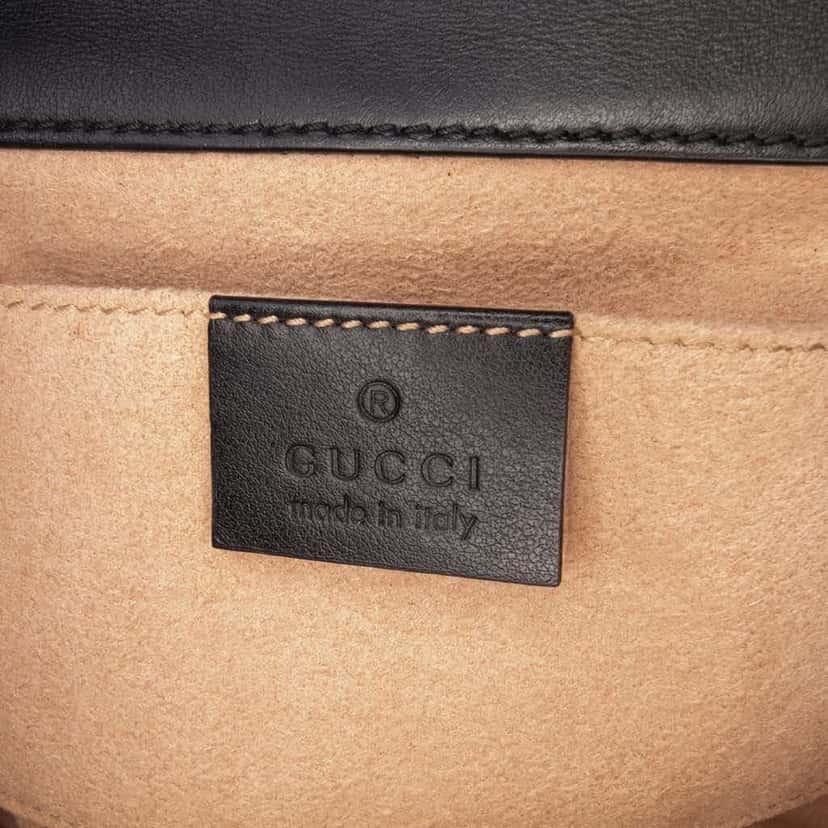 Gucci Small GG Supreme Osiride Padlock Crossbody Brown Canvas Good condition - Box View