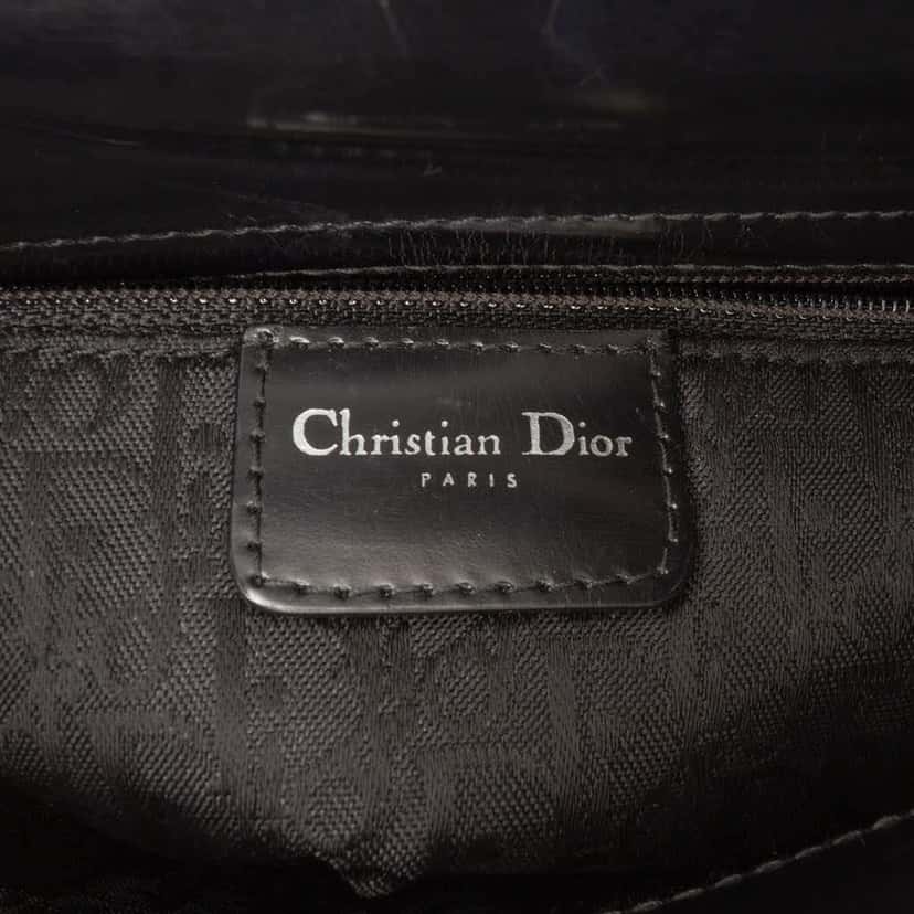 Dior Mini Knit Cannage Lady Dior Black Wool Good condition - Box View
