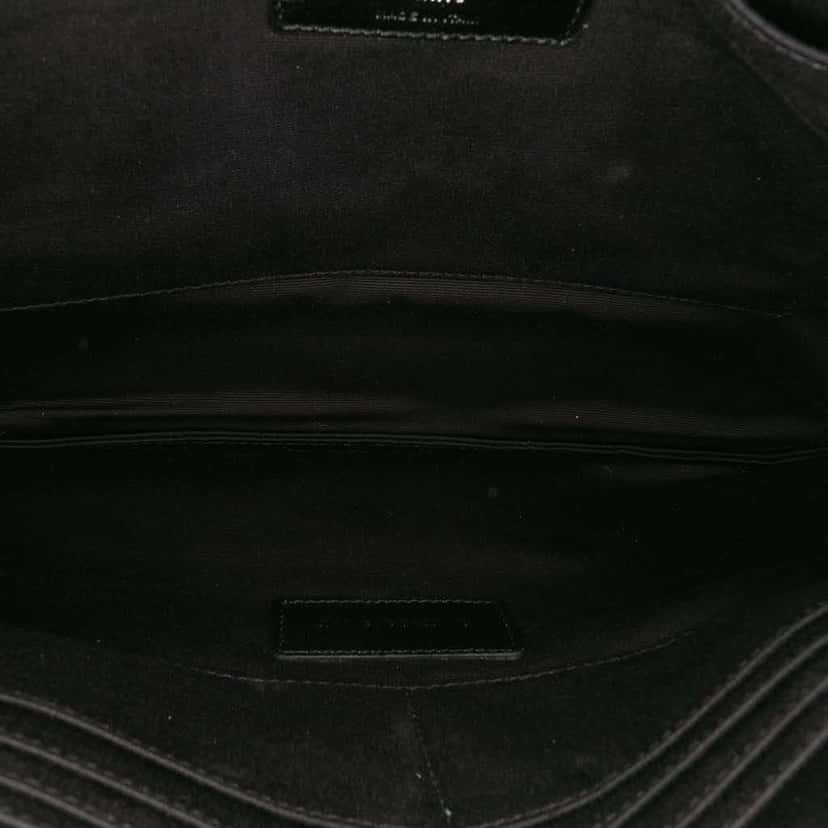 Saint Laurent Leather Star Rider Tablet Pouch Black Leather Good condition - Model View