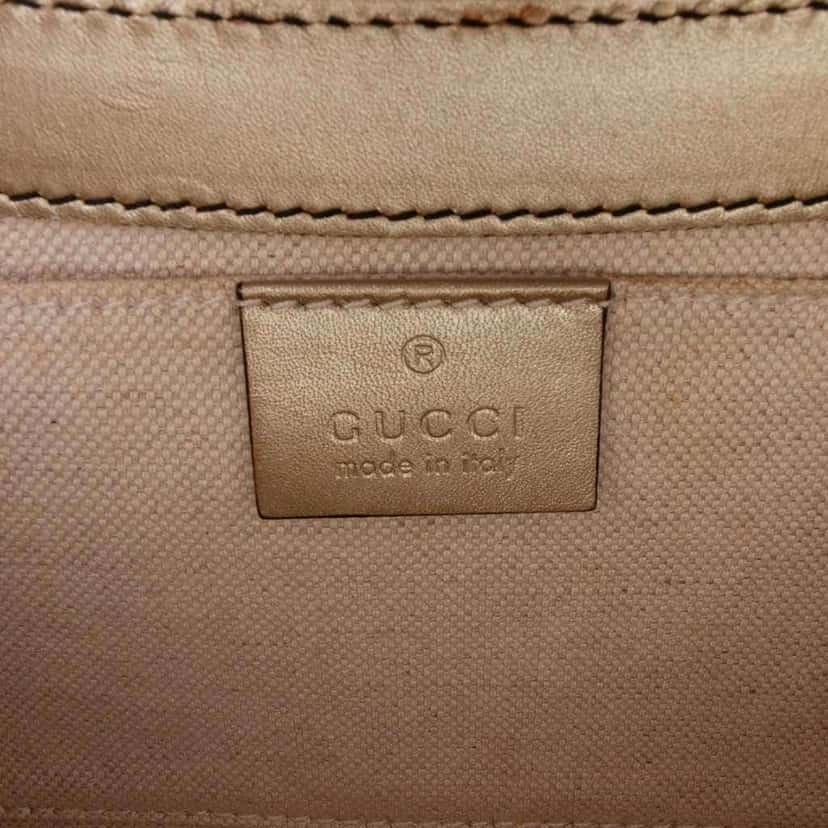 Gucci Medium Guccissima Emily Shoulder Bag Gold Leather Good condition - Box View