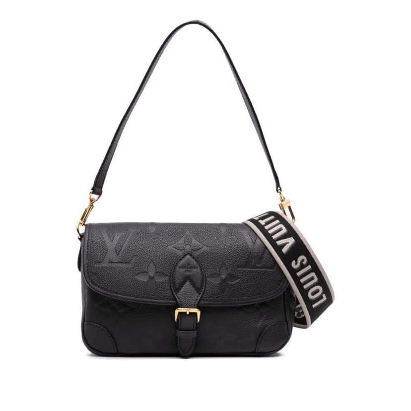 Louis Vuitton Monogram Empreinte Diane Black Leather Good condition - Front View