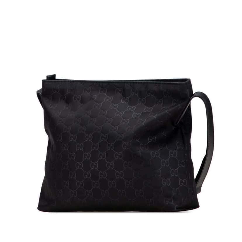 Gucci GG Nylon Crossbody Black Good condition - Back View