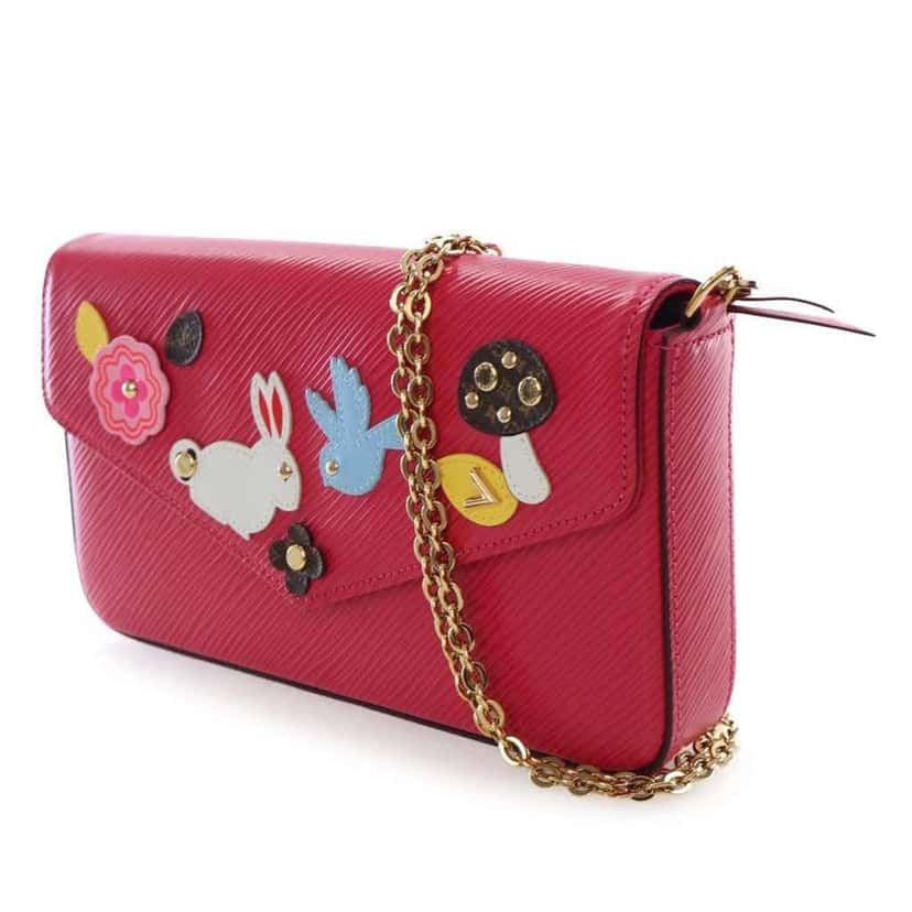 Louis Vuitton Epi Pochette Felicie Patchwork Pink Leather Good condition - Box View