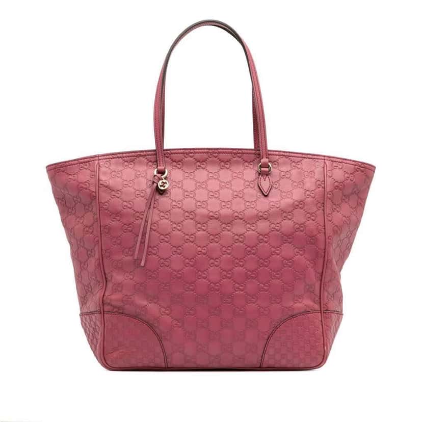Gucci Guccissima Bree Tote Pink Leather Good condition - Front View