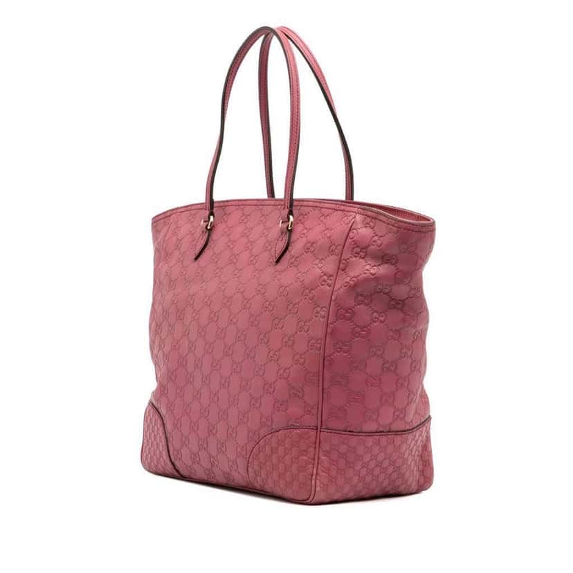 Gucci Guccissima Bree Tote Pink Leather Good condition - Back View