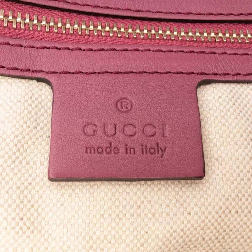 Gucci Guccissima Bree Tote Pink Leather Good condition - Box View