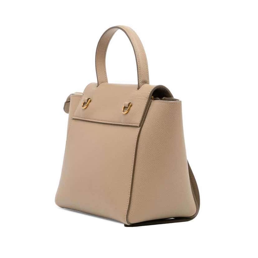 Celine Nano Grained Calfskin Belt Bag Brown Leather Good condition - Back View