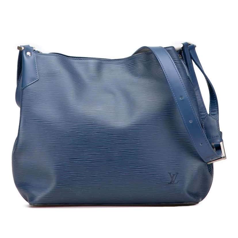 Louis Vuitton Epi Mandara MM Blue Leather Good condition - Front View