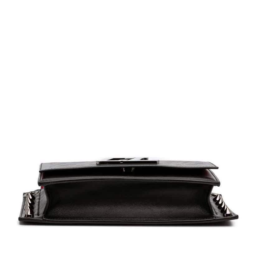 Christian Louboutin Leather Wallstrap Monogram Messenger Bag Black Leather Good condition - Inside View