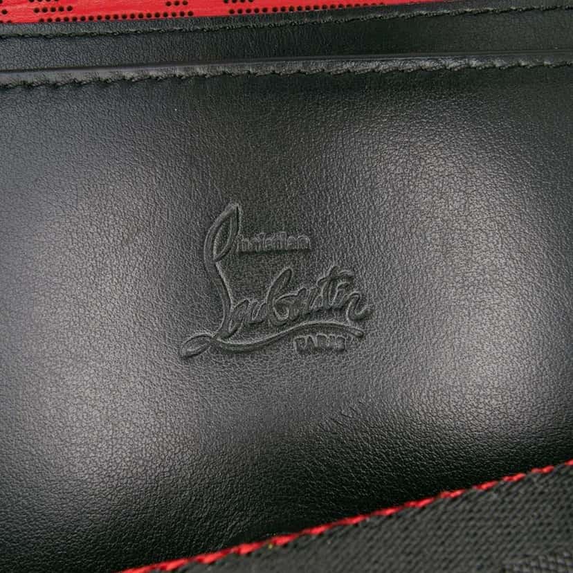 Christian Louboutin Leather Wallstrap Monogram Messenger Bag Black Leather Good condition - Box View