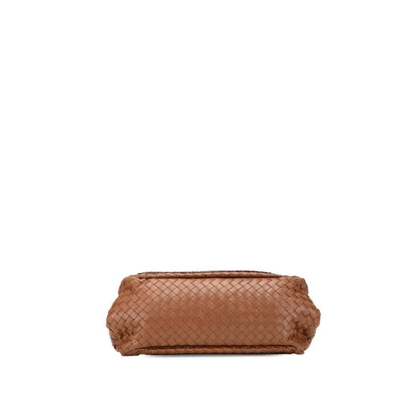 Bottega Veneta Nappa Intrecciato Shoulder Bag Brown Leather Good condition - Inside View