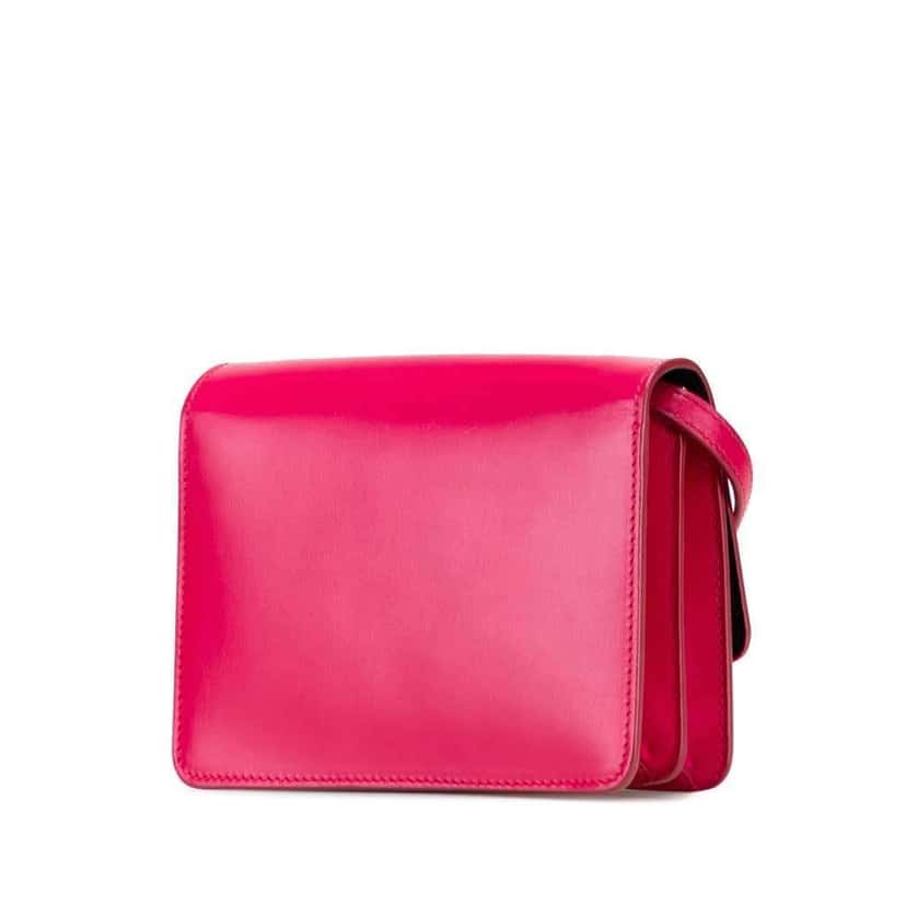 Prada Box Calf Crossbody Pink Leather Good condition - Back View