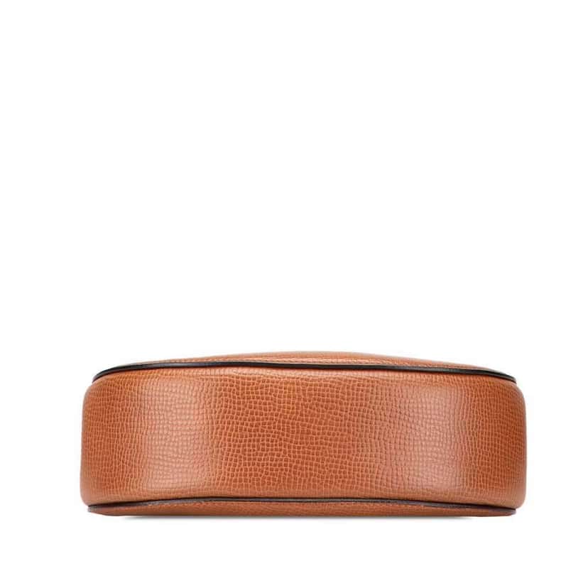 Chloé Small Bicolor Smooth and Grained Calfskin Drew Crossbody Brown Leather Good condition - Inside View