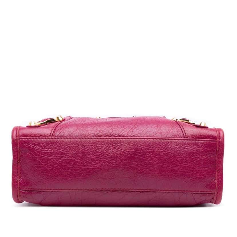 Balenciaga Mini Lambskin Motocross Giant 12 City Satchel Pink Leather Good condition - Inside View