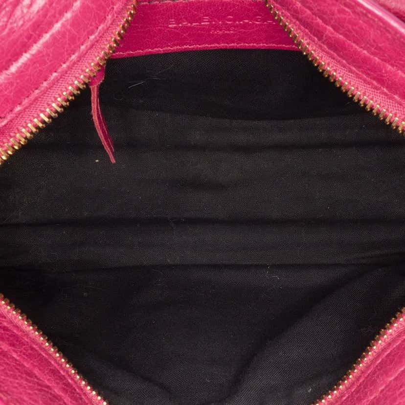 Balenciaga Mini Lambskin Motocross Giant 12 City Satchel Pink Leather Good condition - Model View
